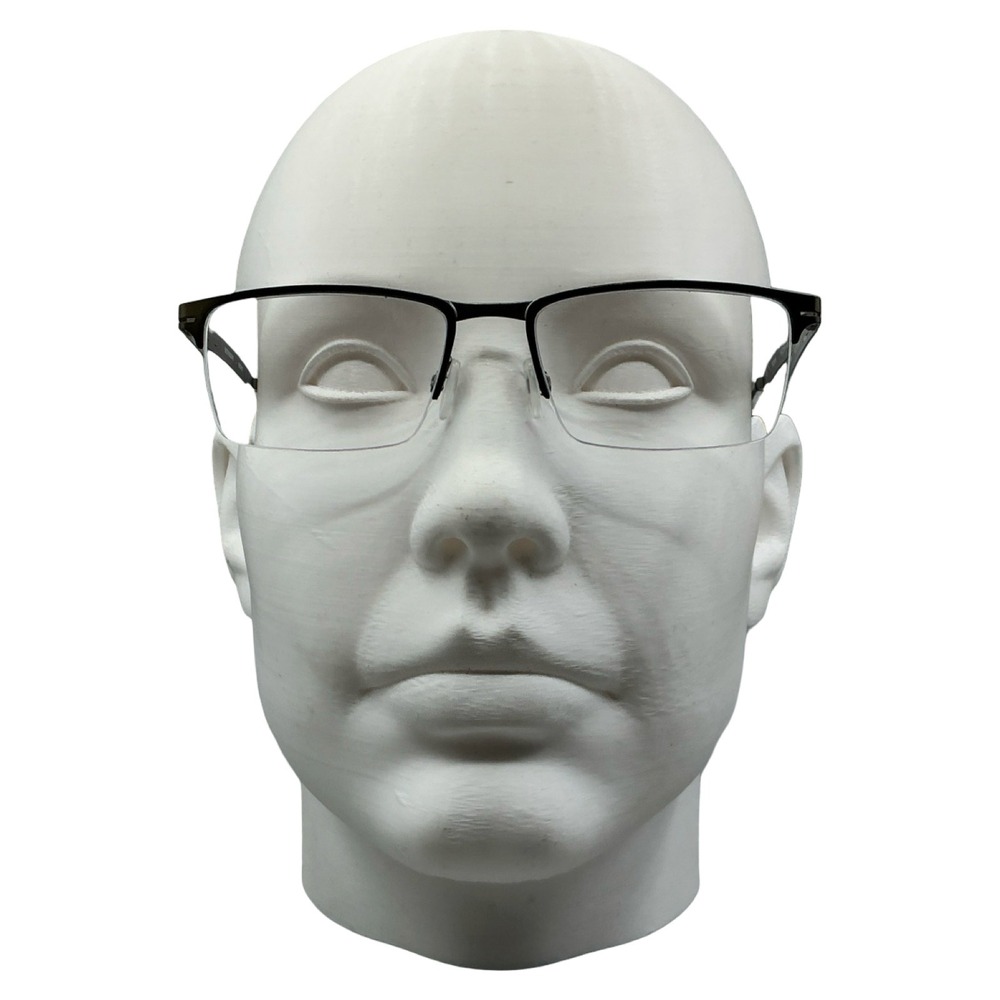Workman WKM07 Brown Semi Rimless Rectangular Eyeglass Frames 53-18-145